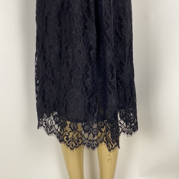 Nili Lotan Black Lace Sleeveless Dress Size 10 - Picture 4 of 10